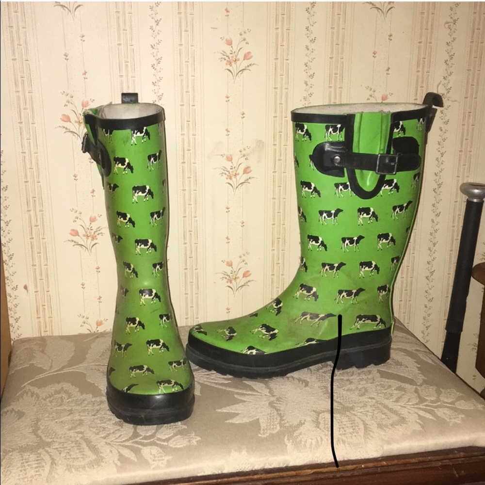 Cow Rain Boots
